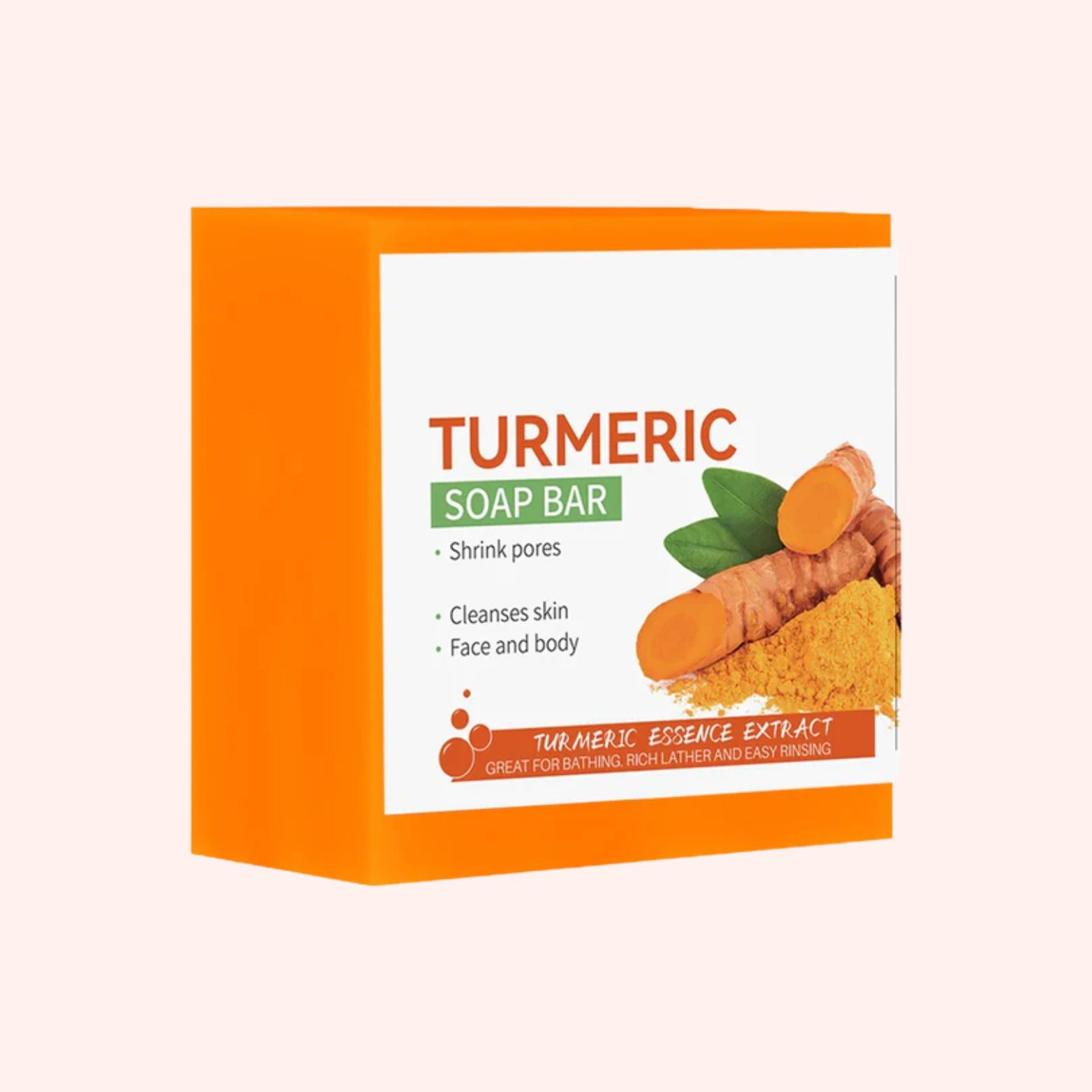 Handmade Turmeric Soap Brightening Skin Cleanser Bar