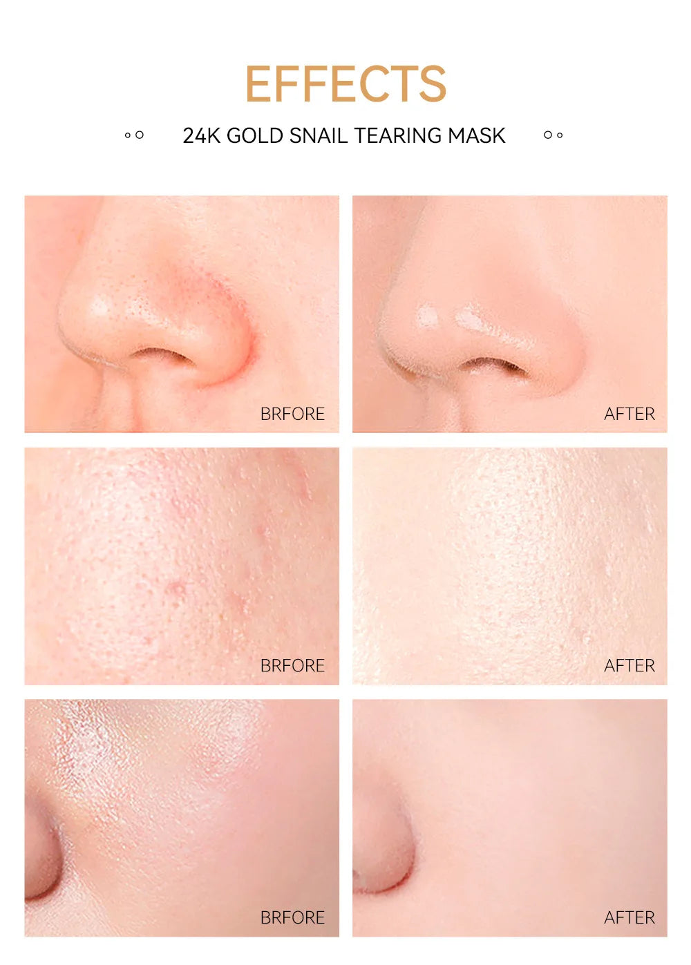 LAIKOU 24K Gold Sakura Peel Off Face Mask