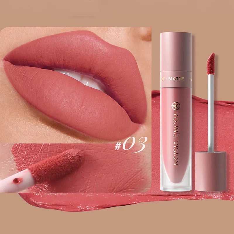 DUNUF Velvet Matte Waterproof Lip Gloss