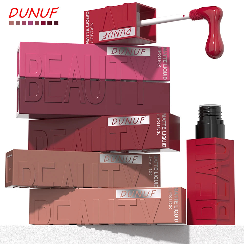 DUNUF Velvet Matte Waterproof Lip Gloss