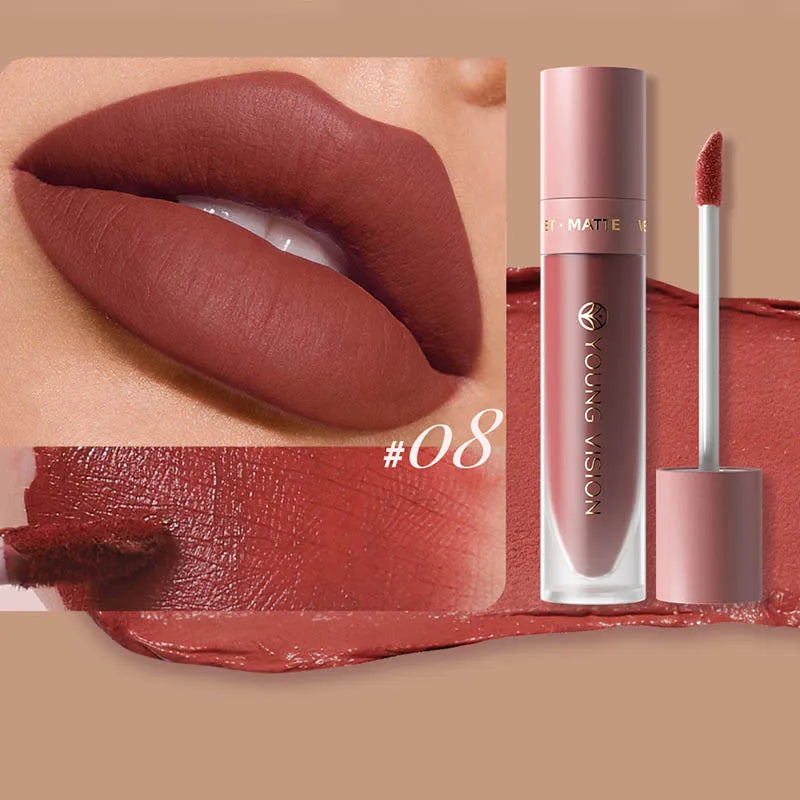 DUNUF Velvet Matte Waterproof Lip Gloss