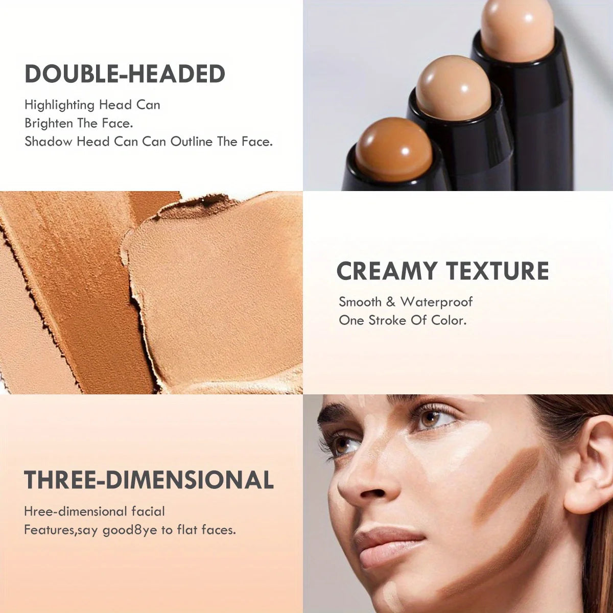 Double Head Contour Stick Highlighter & Concealer