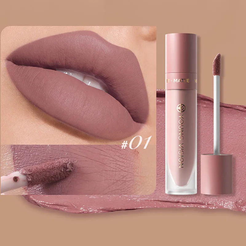 DUNUF Velvet Matte Waterproof Lip Gloss