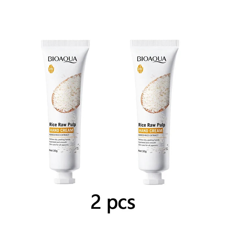 BIOAOUA Rice Hand Cream Moisturizing & Nourishing 30g