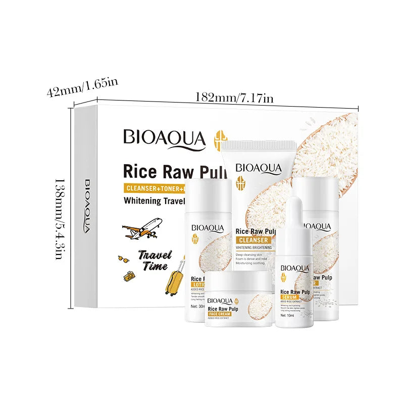 Rice Puree Brightening Hydrating Skincare Set