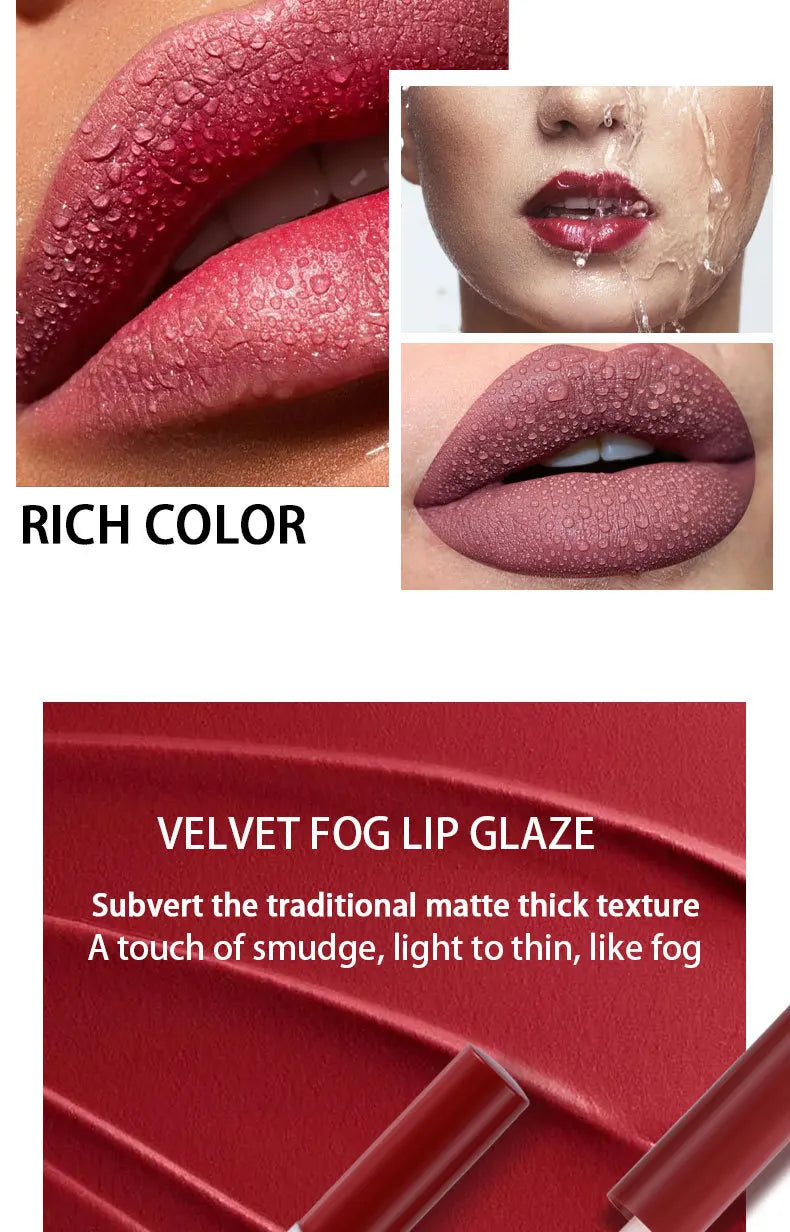 MAXFINE 6 Color Matte Lip Gloss Set Waterproof