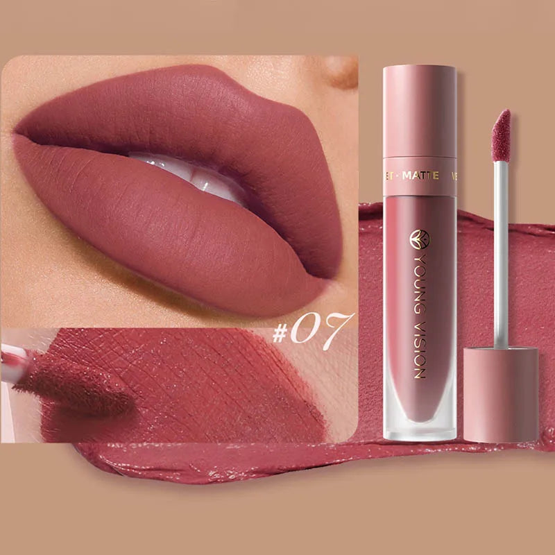 DUNUF Velvet Matte Waterproof Lip Gloss