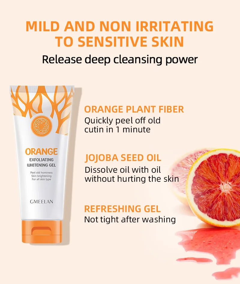 Orange Exfoliating Gel Brightening Dead Skin Remover 50g