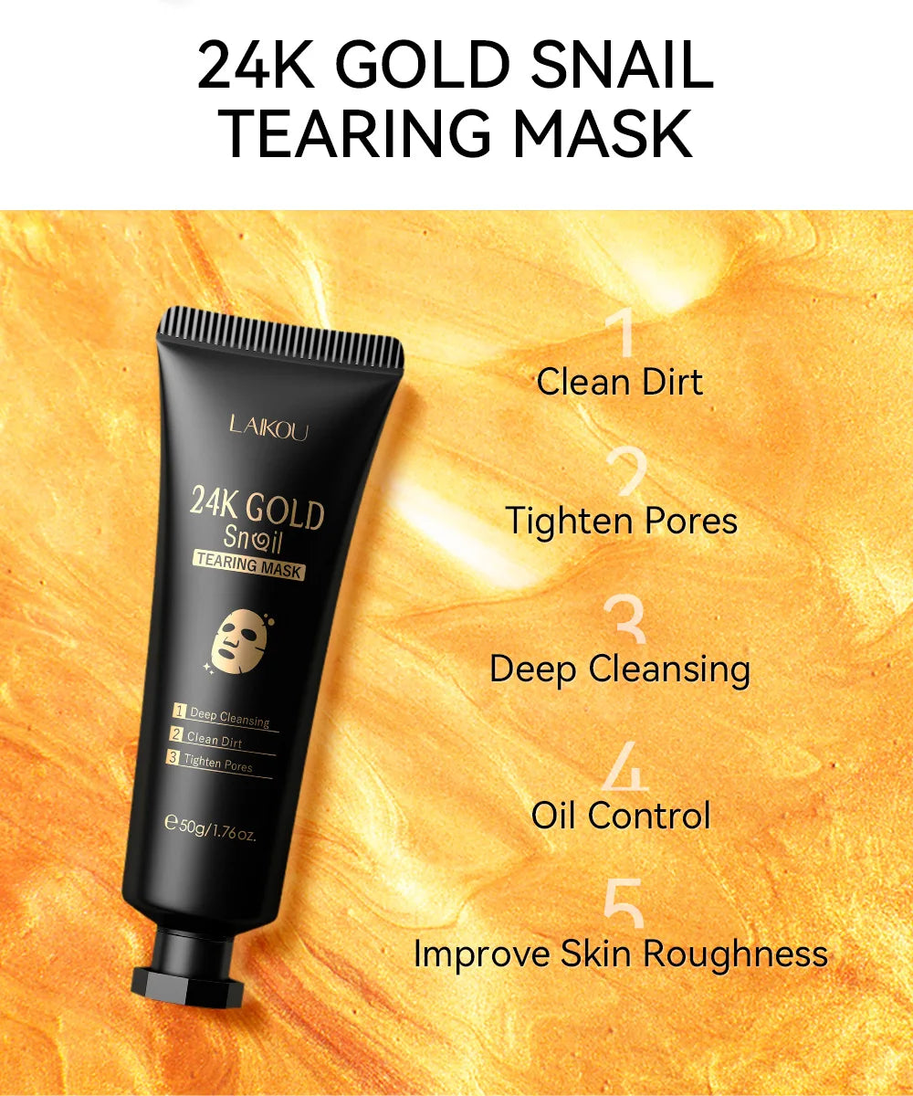 LAIKOU 24K Gold Sakura Peel Off Face Mask