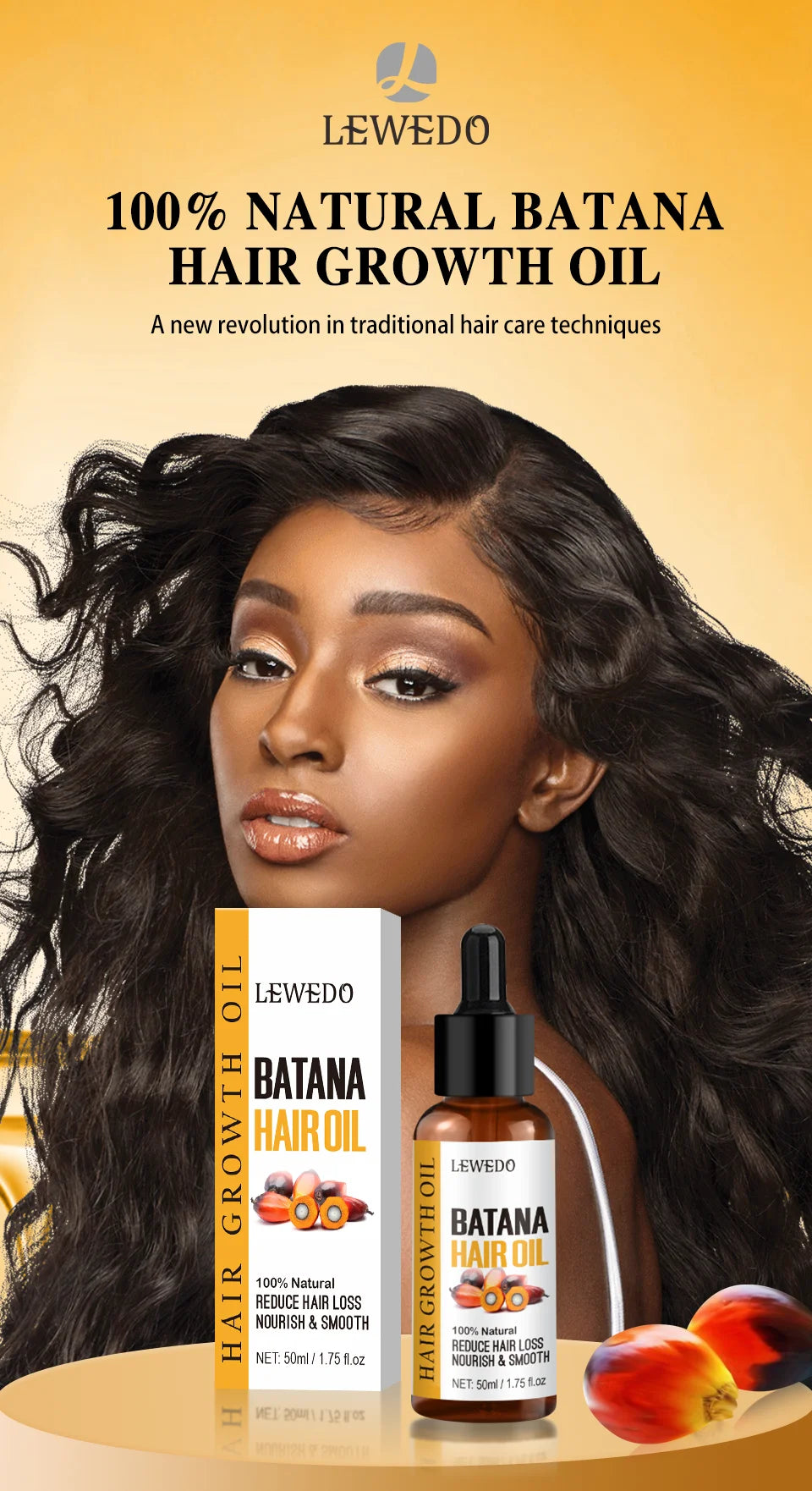 Lewedo Pure Batana Oil Hair Growth Treatmen