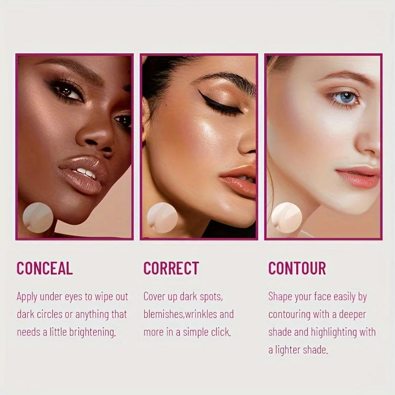 USHAS Sponge Head Concealer Liquid Foundation