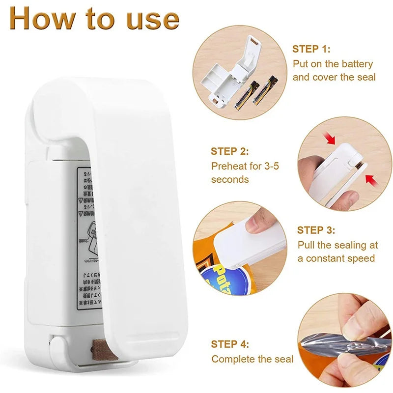 Mini Heat Bag Sealer Portable Food Bag Sealing Machine