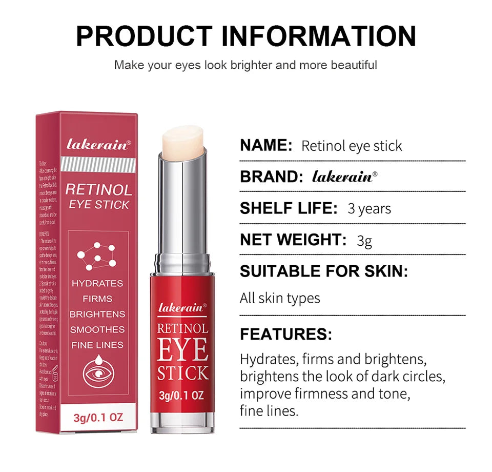 Retinol Eye Cream Stick Dark Circle & Puffiness Repair