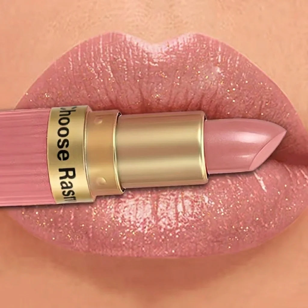 Pearlescent Pink Glitter Velvet Matte Lipstick