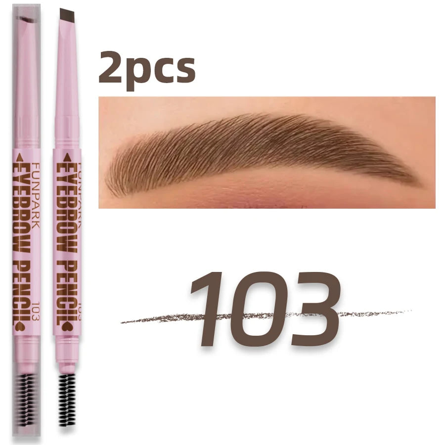 FUNPARK 2-in-1 Waterproof Eyebrow Pencil & Brush