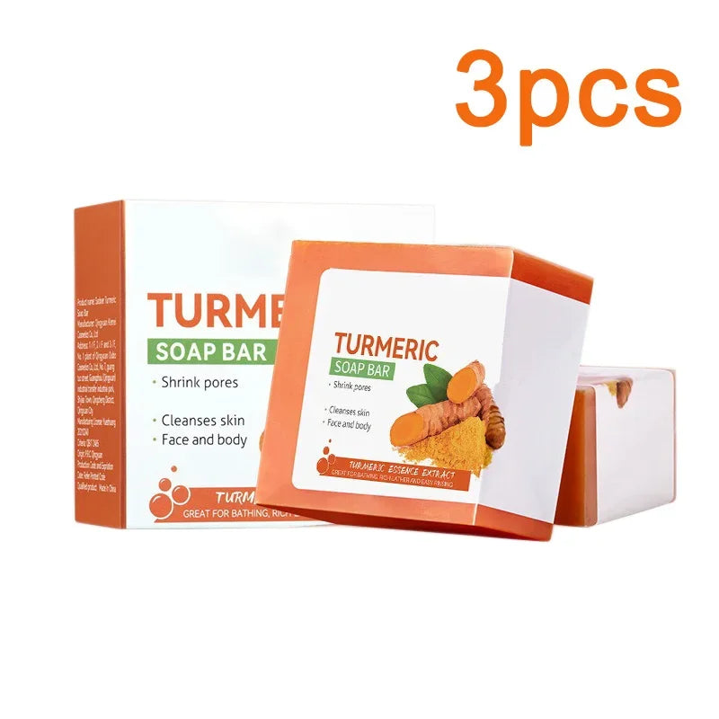 Handmade Turmeric Soap Brightening Skin Cleanser Bar