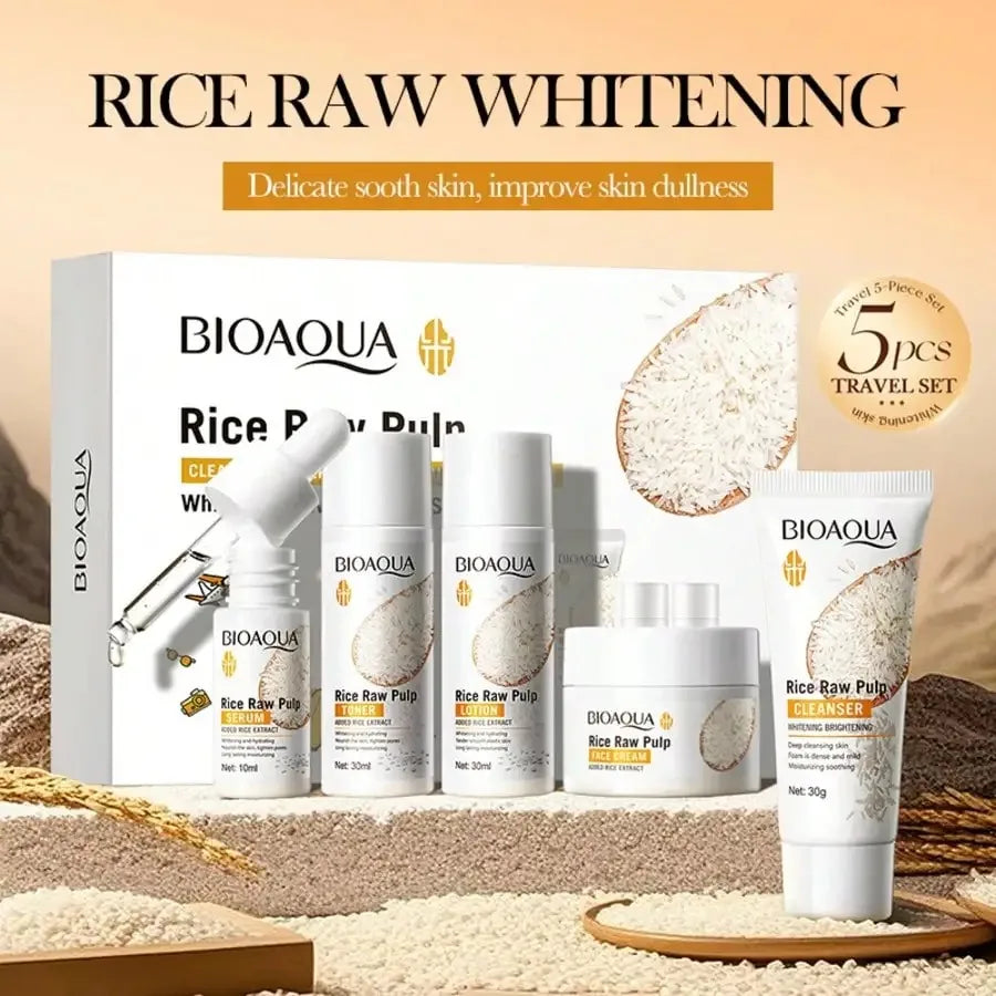 Rice Puree Brightening Hydrating Skincare Set