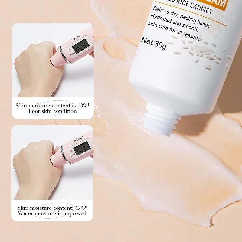 BIOAOUA Rice Hand Cream Moisturizing & Nourishing 30g