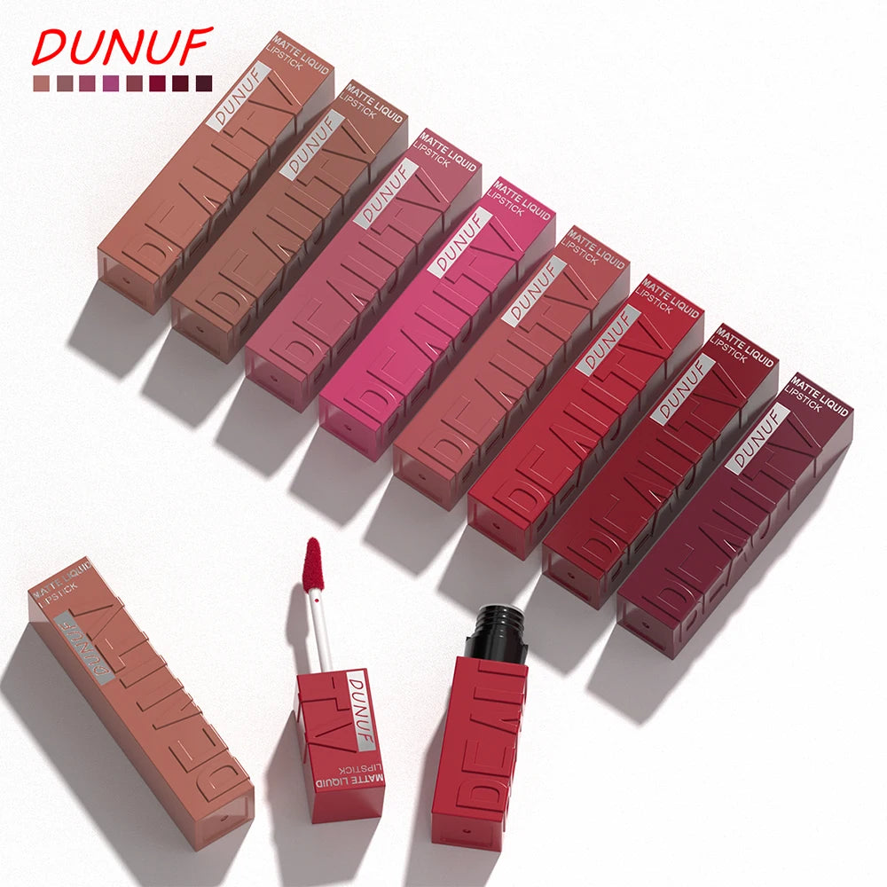 DUNUF Velvet Matte Waterproof Lip Gloss