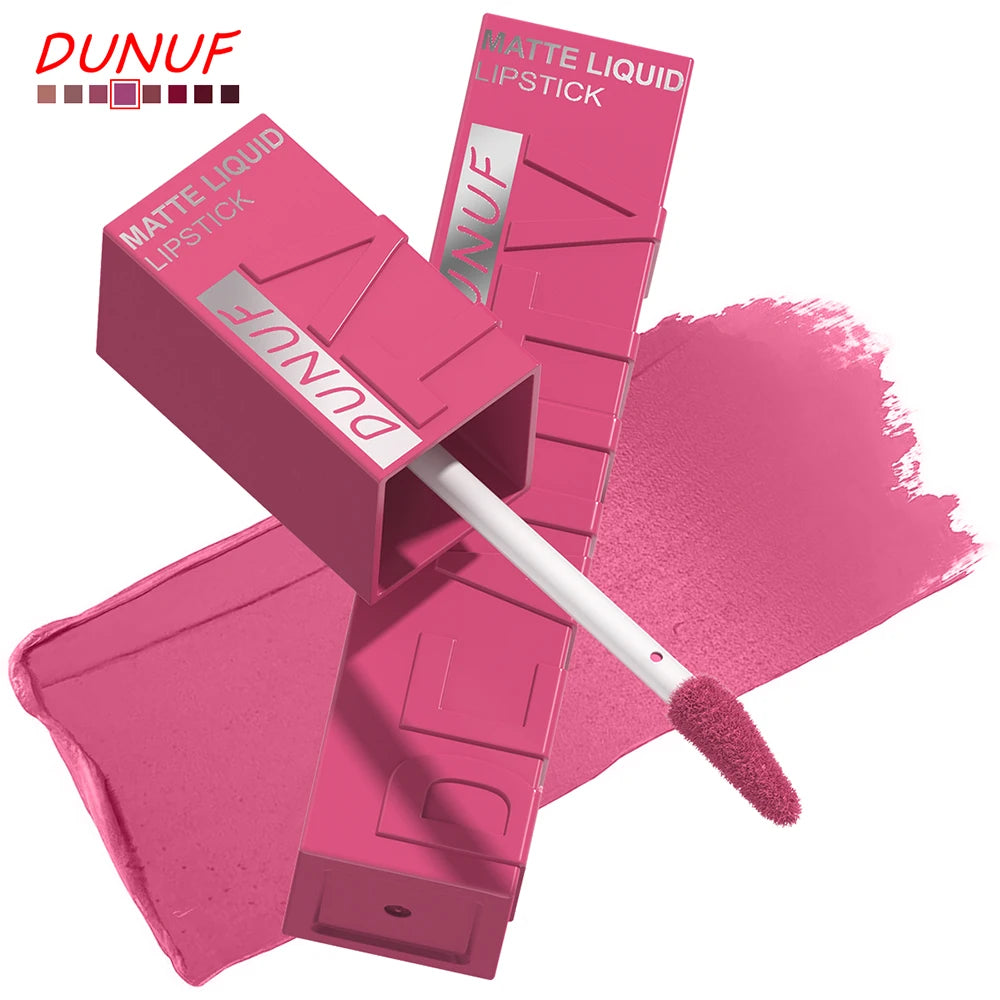 DUNUF Velvet Matte Waterproof Lip Gloss