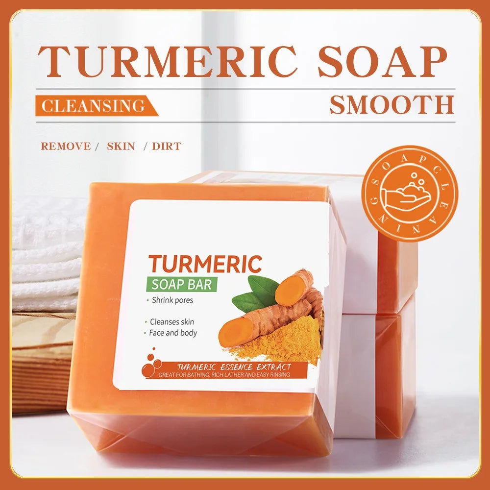 Handmade Turmeric Soap Brightening Skin Cleanser Bar
