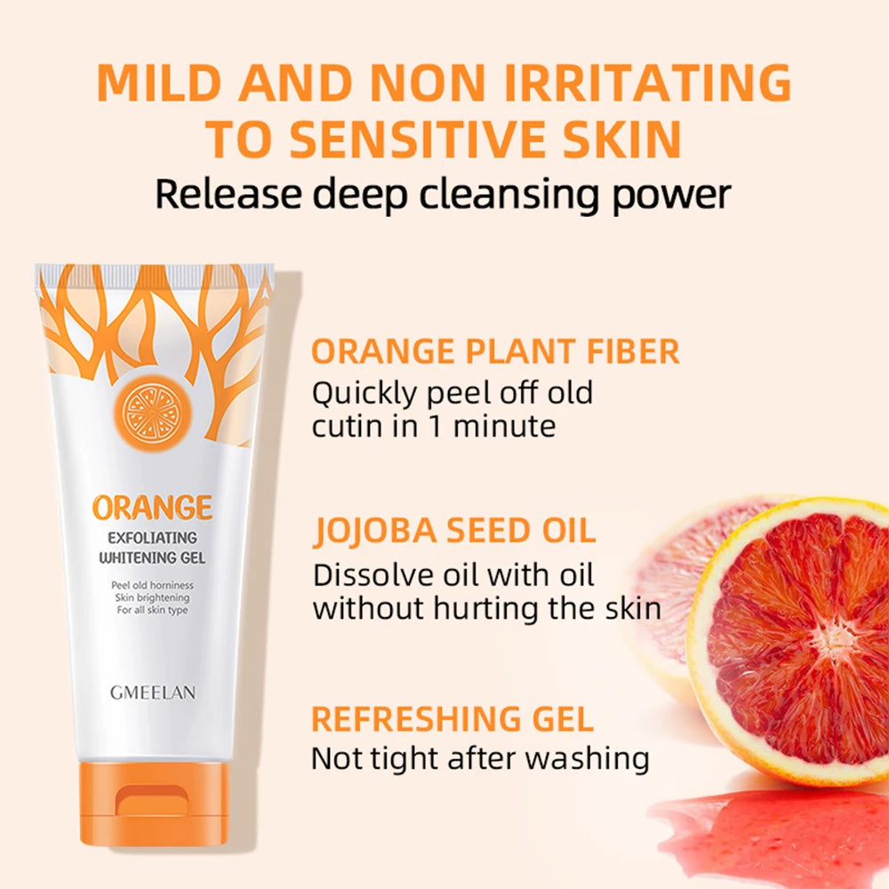 Orange Exfoliating Gel Brightening Dead Skin Remover 50g