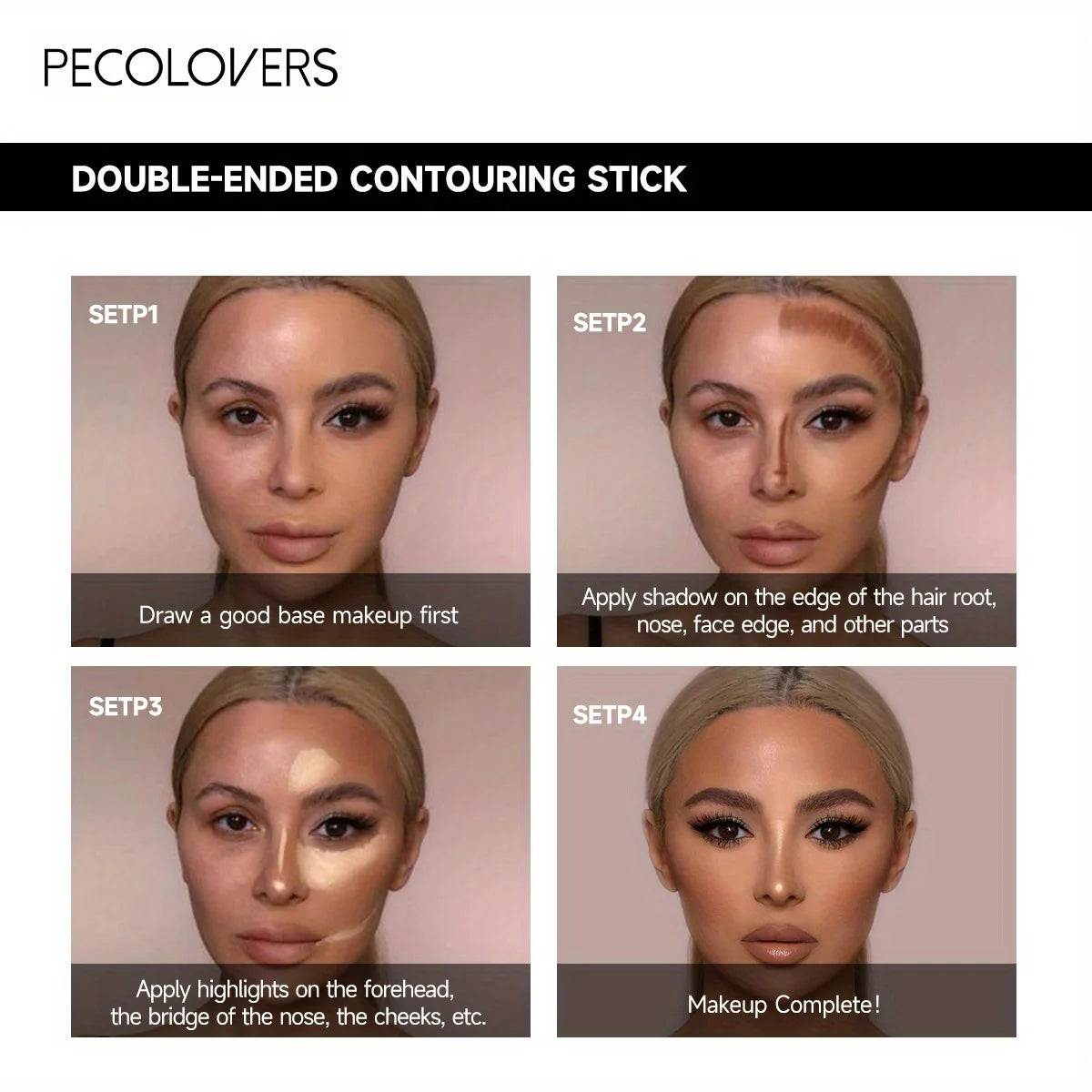 Double Head Contour Stick Highlighter & Concealer