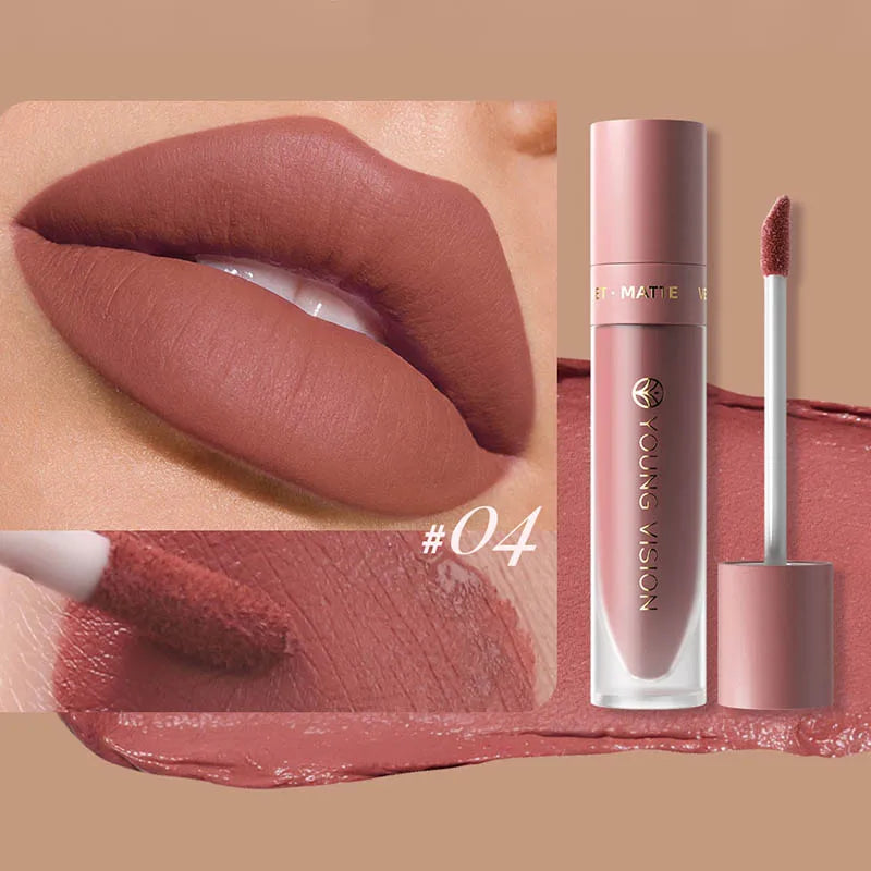 DUNUF Velvet Matte Waterproof Lip Gloss