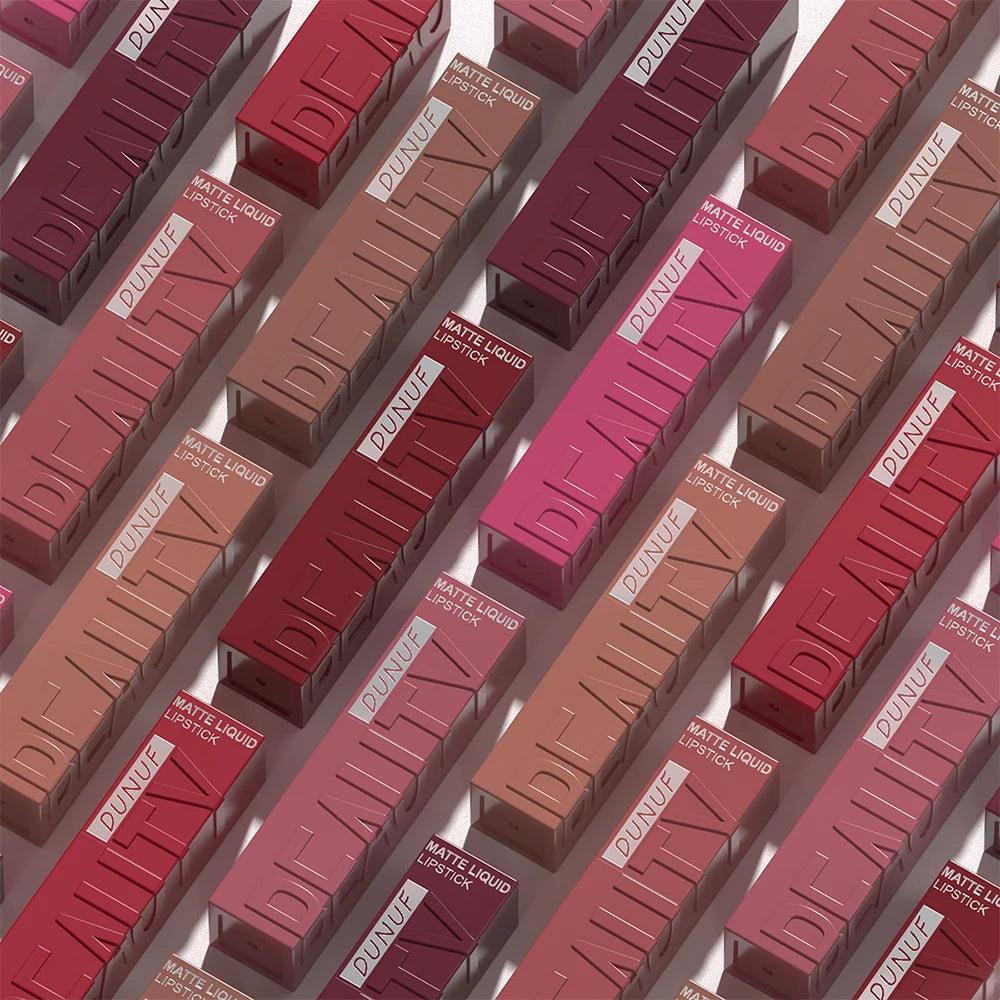 DUNUF Velvet Matte Waterproof Lip Gloss