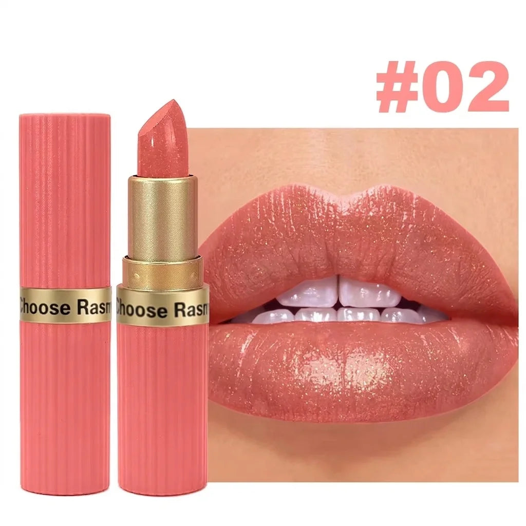 Pearlescent Pink Glitter Velvet Matte Lipstick