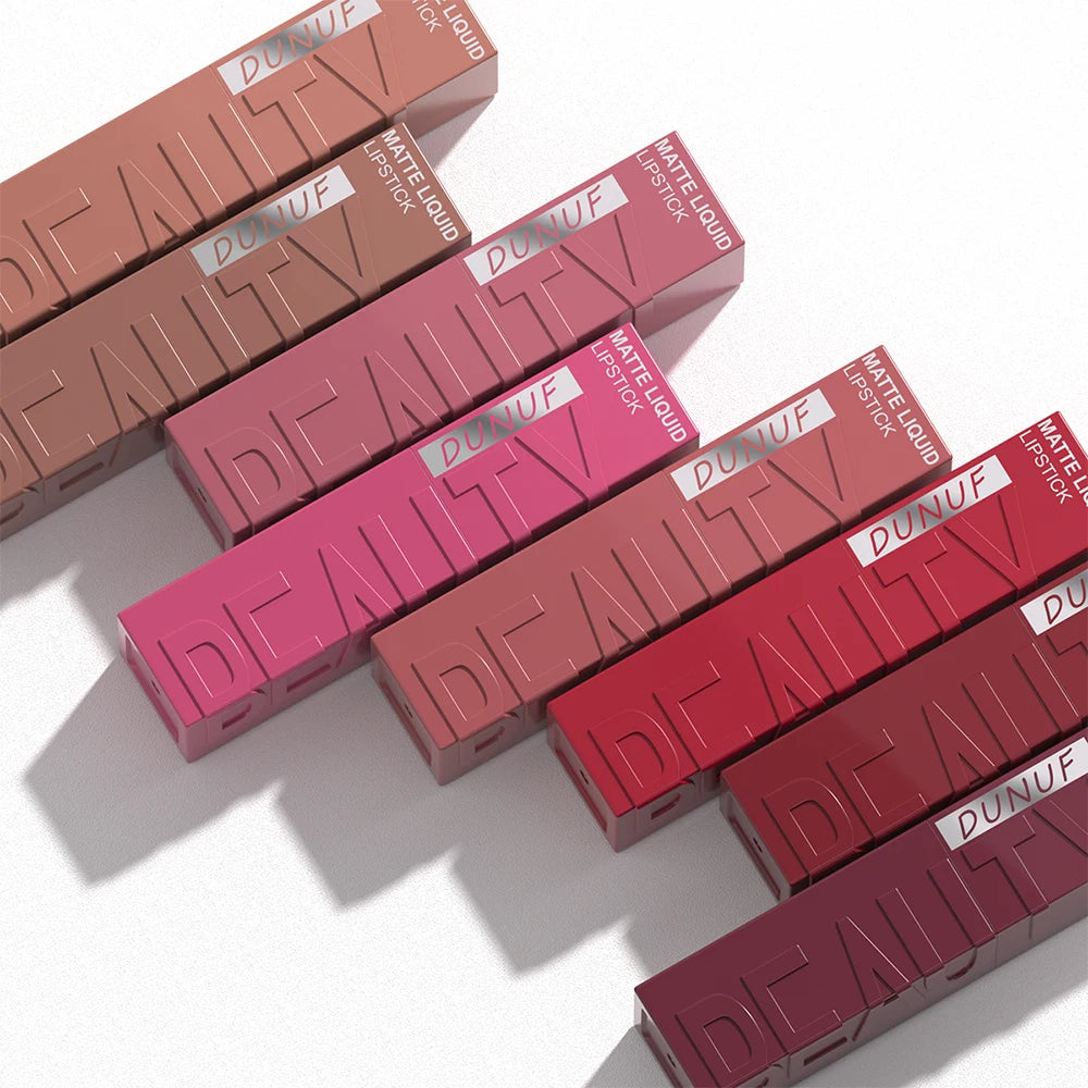 DUNUF Velvet Matte Waterproof Lip Gloss
