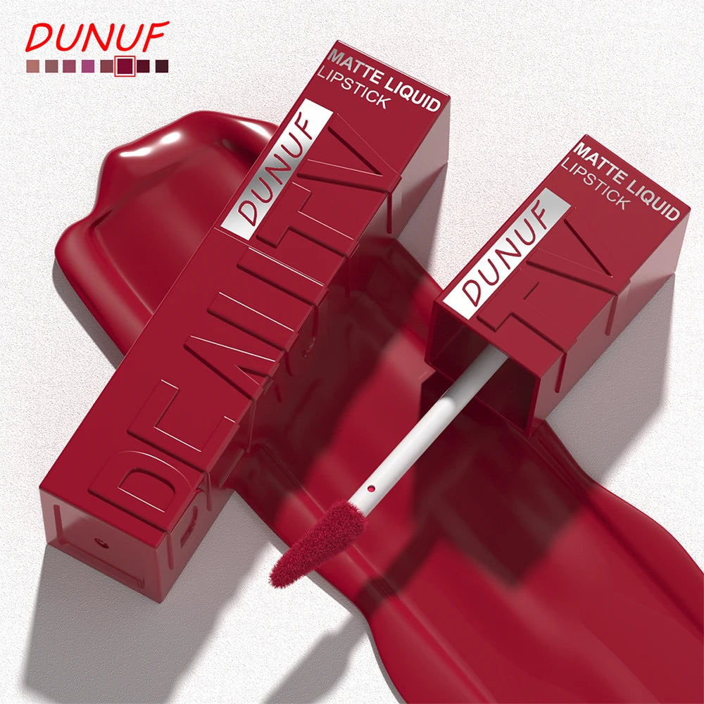 DUNUF Velvet Matte Waterproof Lip Gloss