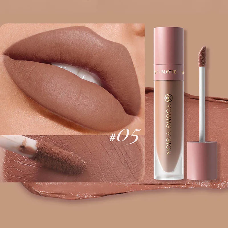 DUNUF Velvet Matte Waterproof Lip Gloss