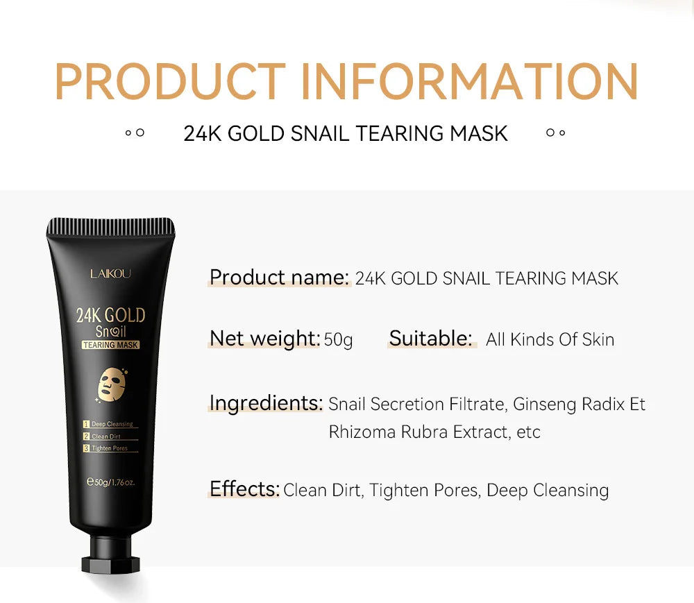 LAIKOU 24K Gold Sakura Peel Off Face Mask