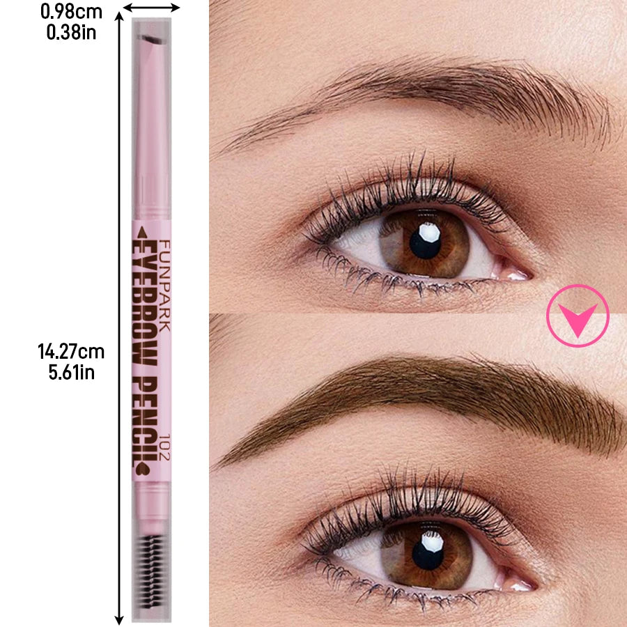 FUNPARK 2-in-1 Waterproof Eyebrow Pencil & Brush