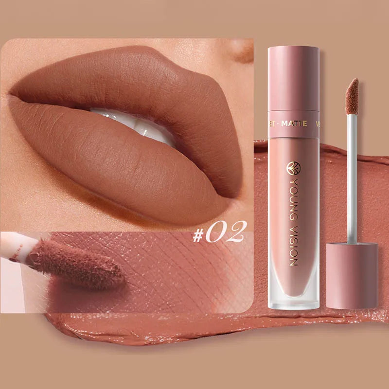 DUNUF Velvet Matte Waterproof Lip Gloss