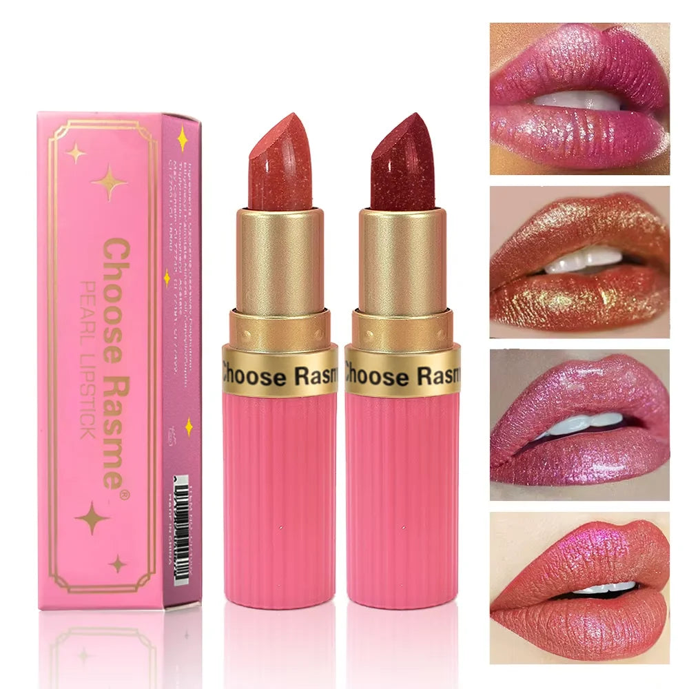Pearlescent Pink Glitter Velvet Matte Lipstick