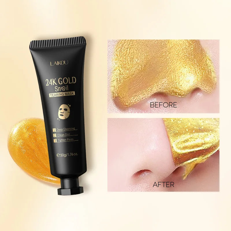 LAIKOU 24K Gold Sakura Peel Off Face Mask