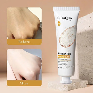 BIOAOUA Rice Hand Cream Moisturizing & Nourishing 30g