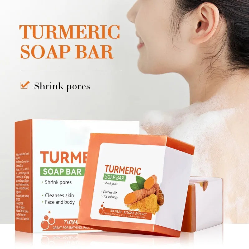 Handmade Turmeric Soap Brightening Skin Cleanser Bar