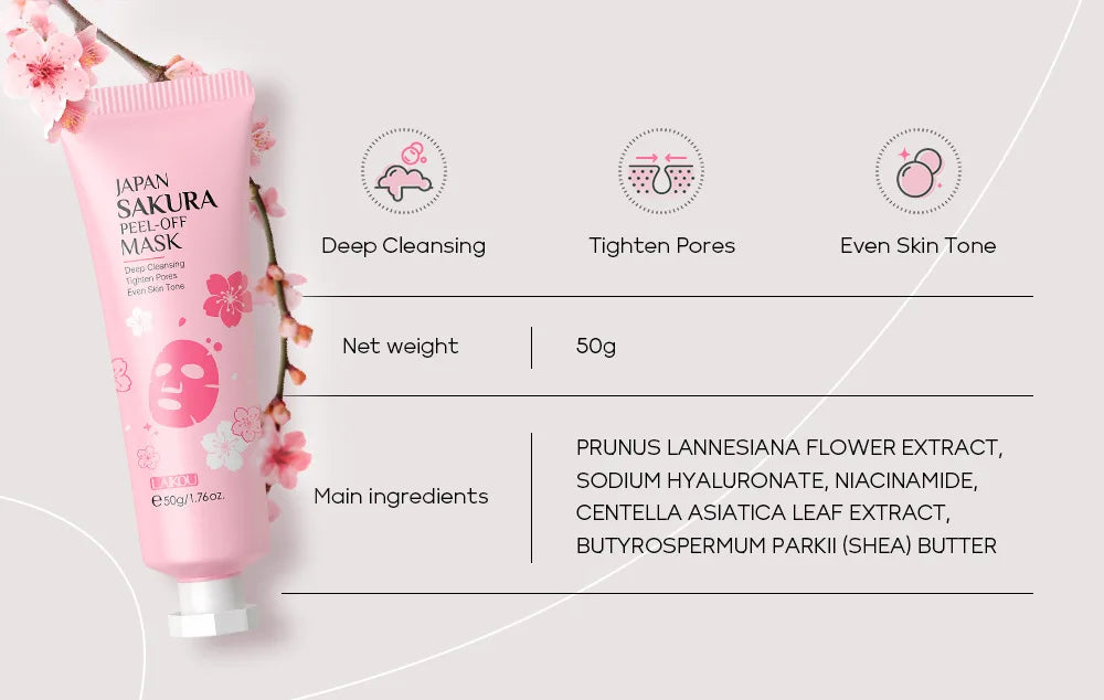 LAIKOU 24K Gold Sakura Peel Off Face Mask