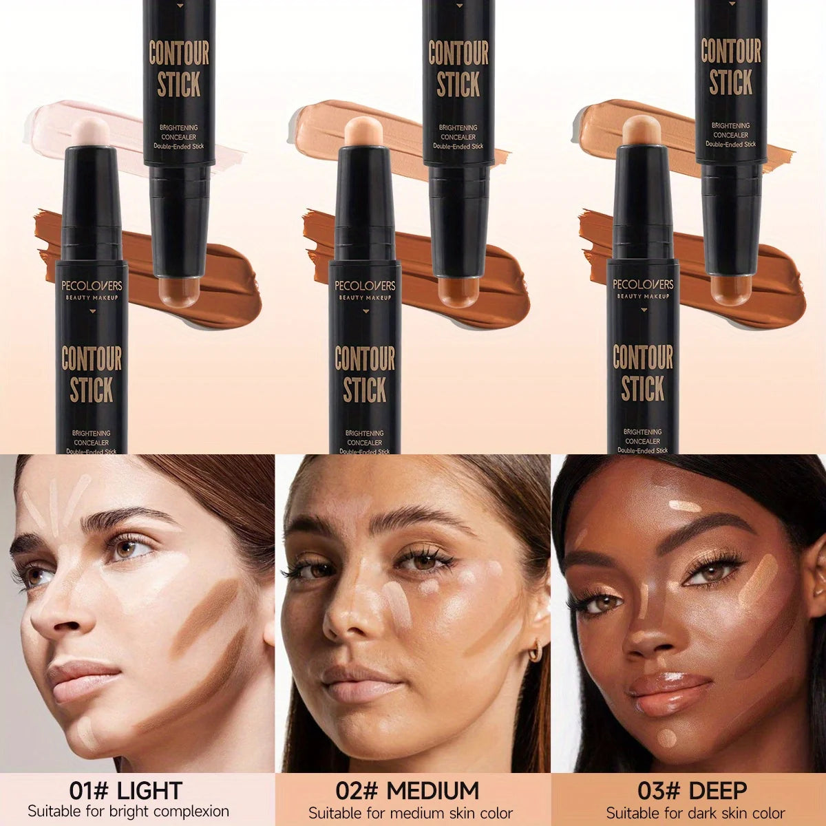 Double Head Contour Stick Highlighter & Concealer